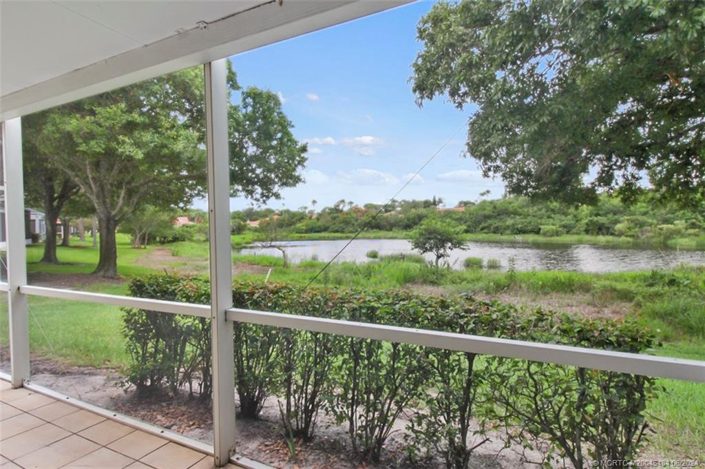 pond view from patio