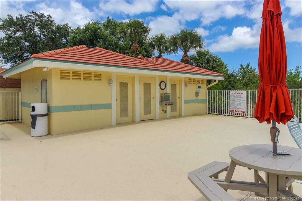 community pool area