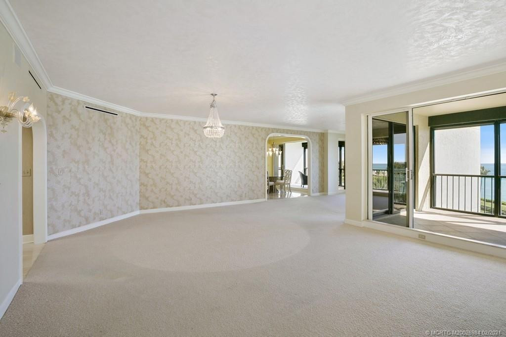 great room with wide water views