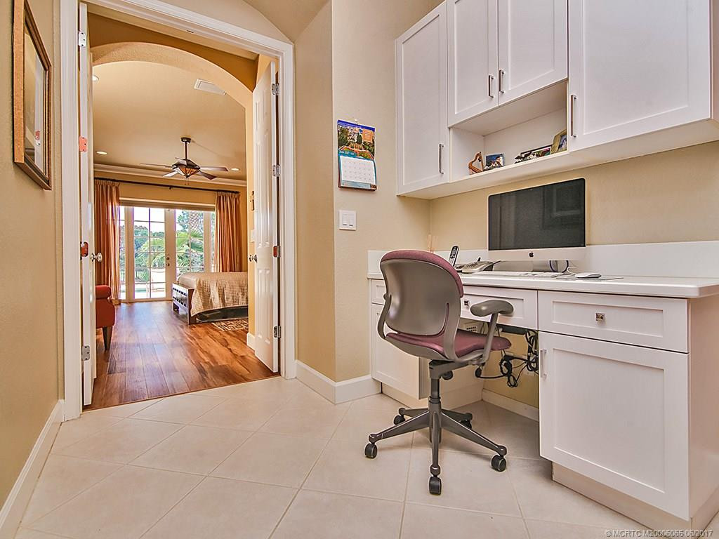 office space leading into master bedroom