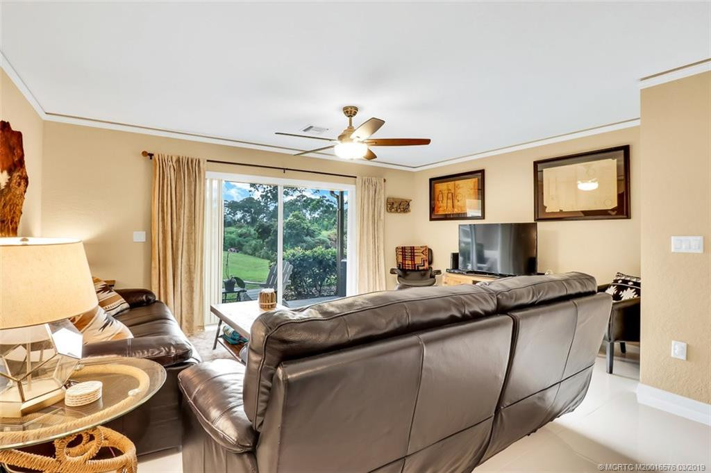 Living Room with view of preserve