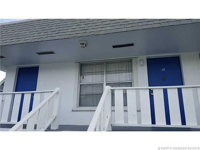 Exterior Front. End unit, both doors go into unit.