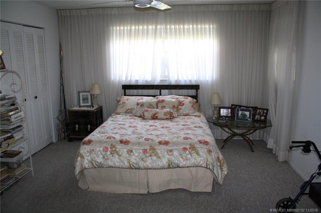The master bedroom is spacious and light with great closet space.