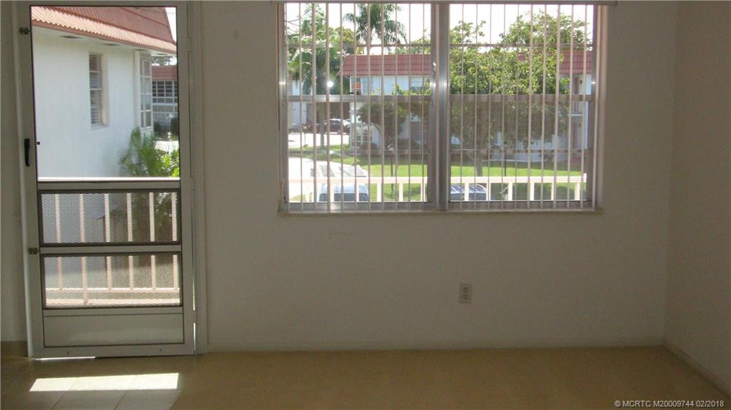 The screen door allows you to enjoy the breeze.