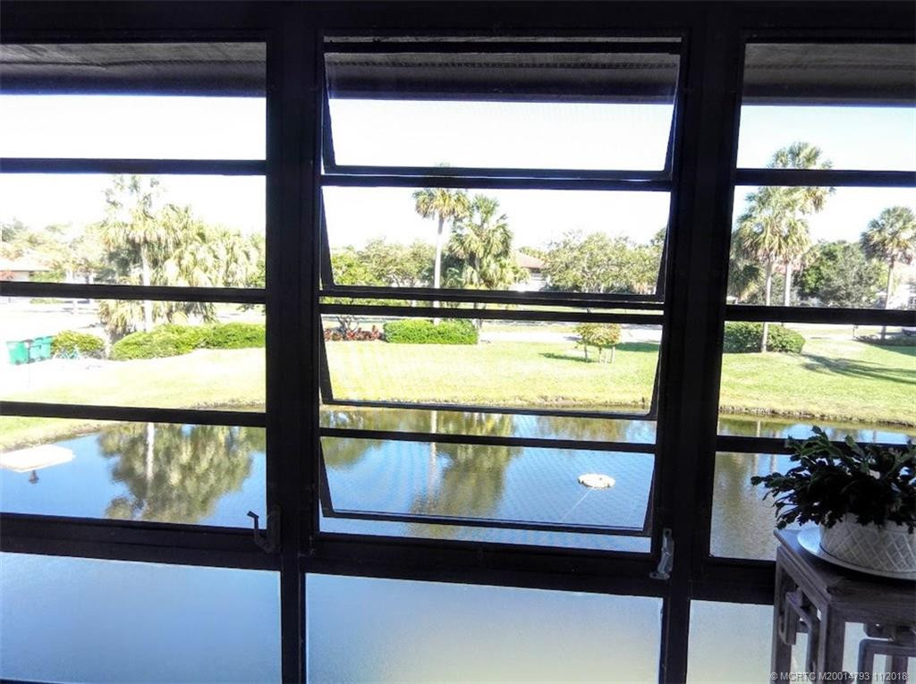 View from glass enclosed balcony