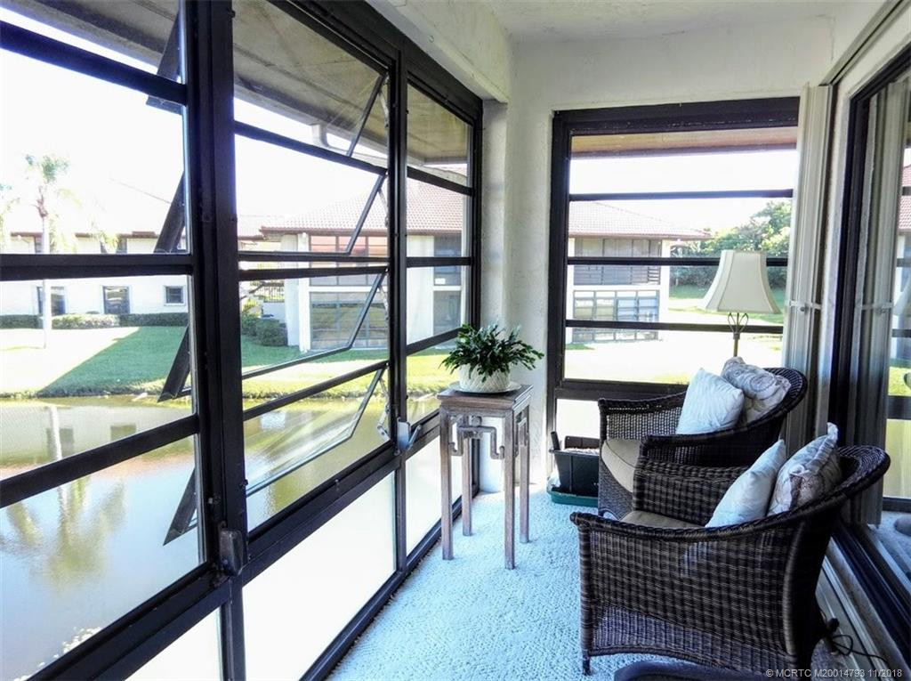 Relax on our glass enclosed balcony