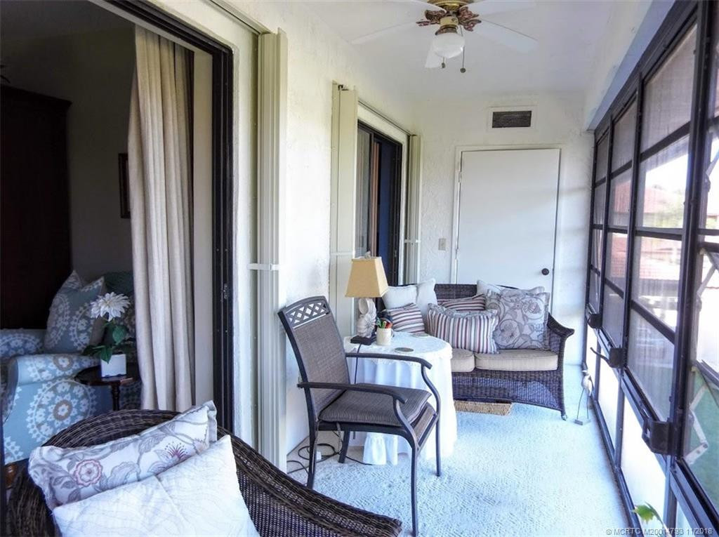 Glass enclosed patio