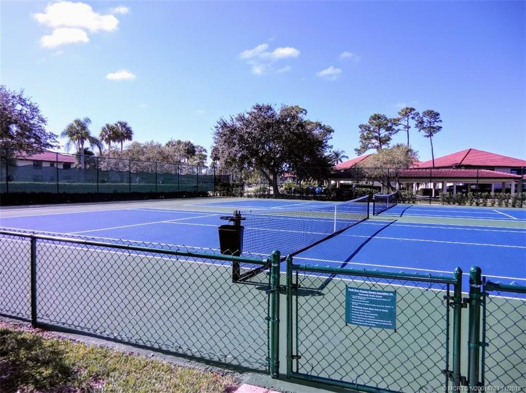 Newly resurfaced soft top tennis courts