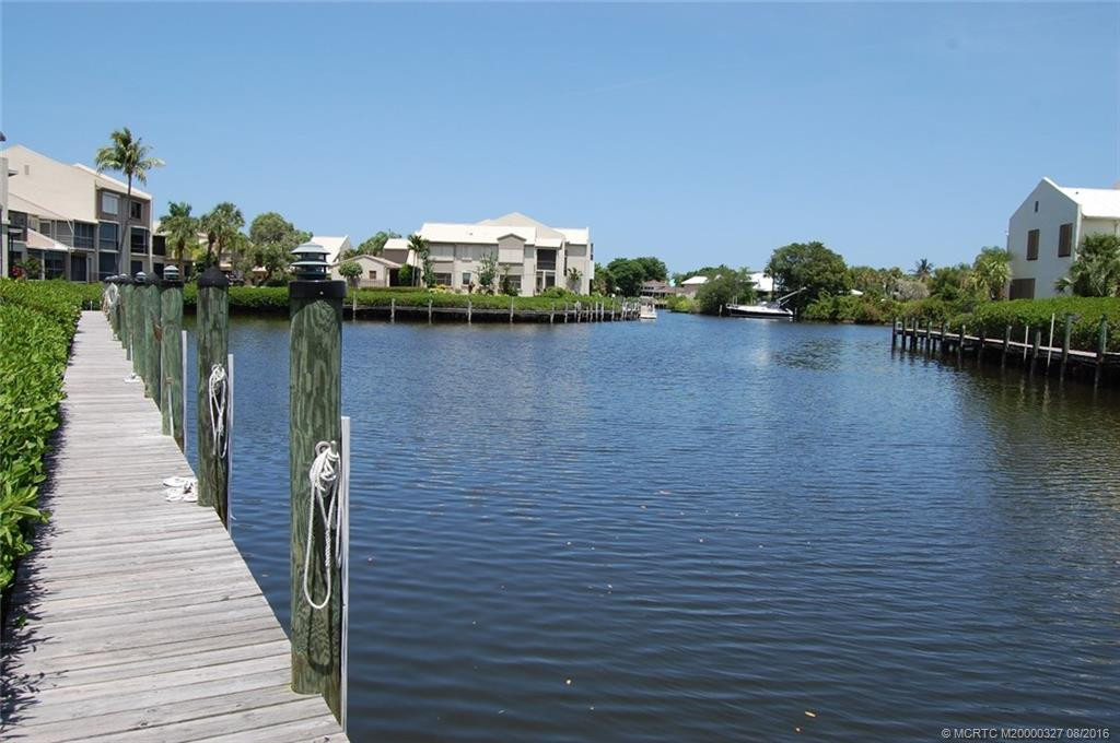 A view of the lagoon and your slip immediately outside the condo! The $50 a month to dock your 26' boat is a great bargain!