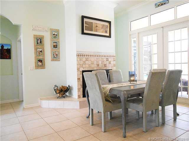Dining Room. Formal living room or dining area with fireplace.