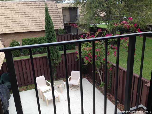 View. view from second floor balcony to fenced patio