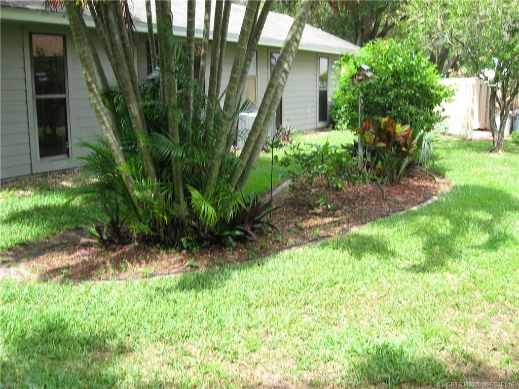 side yard facing away from home