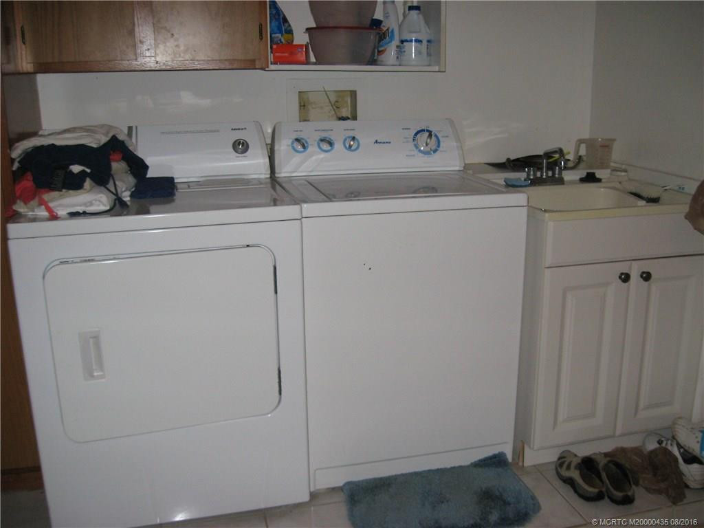 washer and dryer and rinse sink