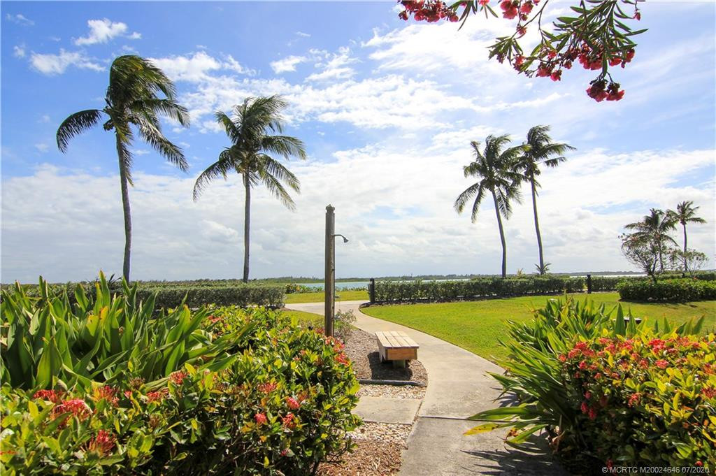 Condo amenities- walkway along inlet
