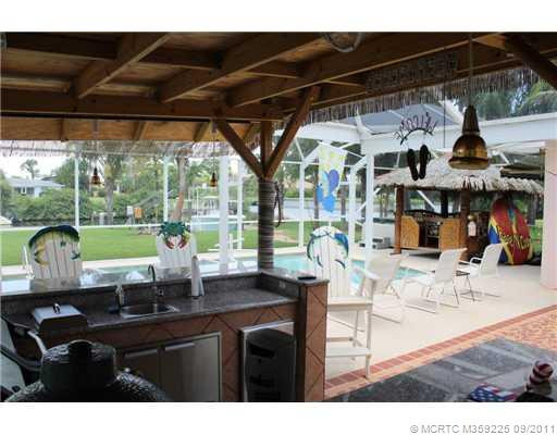 Waterfront/Dock/Pier. tiki pool area
