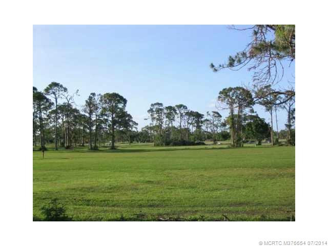View. Expansive view across the golf driving range and golf course in the rear yard