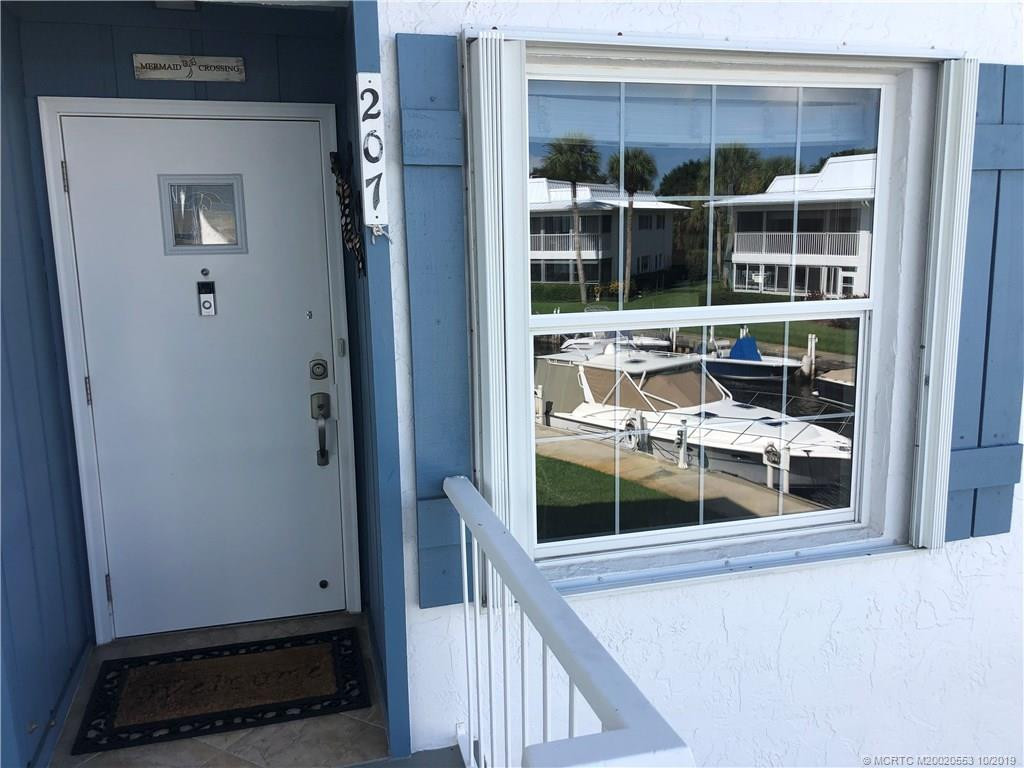 Entrance way with reflection of your boat in your double boat slip