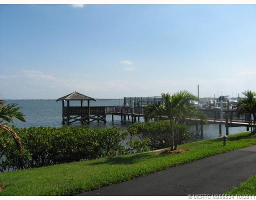 Exterior Front. View of Docks and intercoastal Indian River
