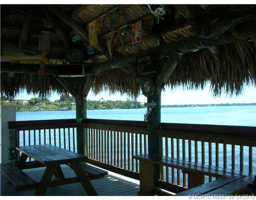 Waterfront/Dock/Pier. Tiki Hut at the end of the dock on the St. Lucie River at River Club....Enjoy!!!