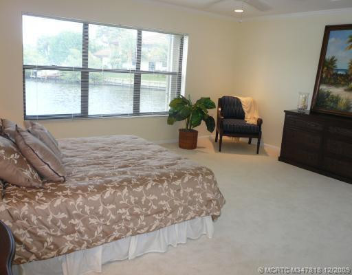 Master Bedroom. Large Master Bedroom has panoramic view of lagoon