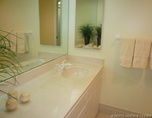 Other. Guest Bathroom is quite large and has cultured marble vanity and stall shower