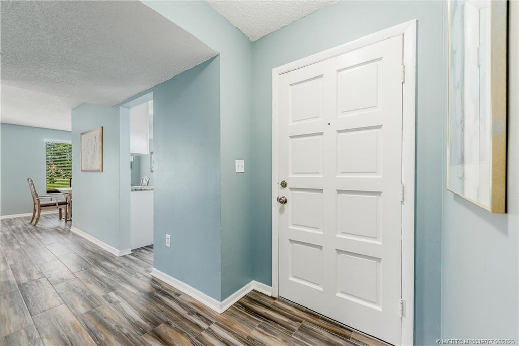 Front entry is bright and clean