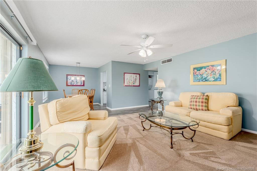 Living room is roomy and fresh