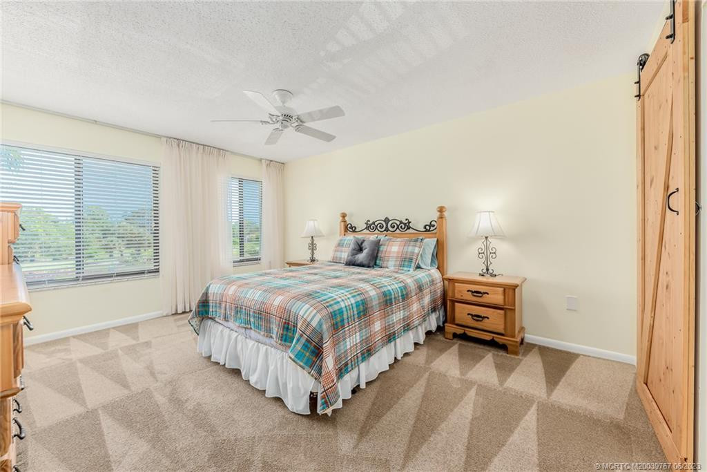 Master bedroom faces northeast for shady bright days.