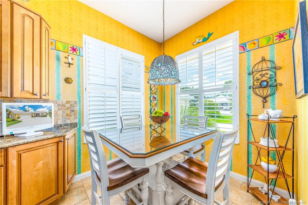 The sunlit breakfast room is just the place to have a quick snack or read the morning paper!