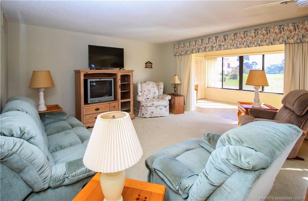 Living Room with view to Golf Course