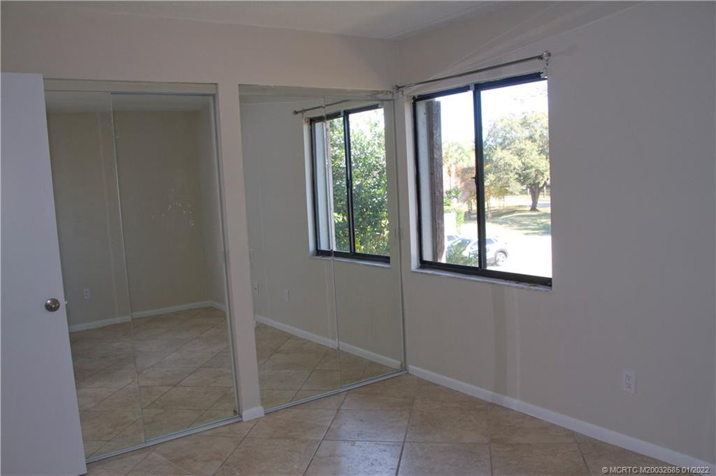 Bedroom #2 has mirrored closets