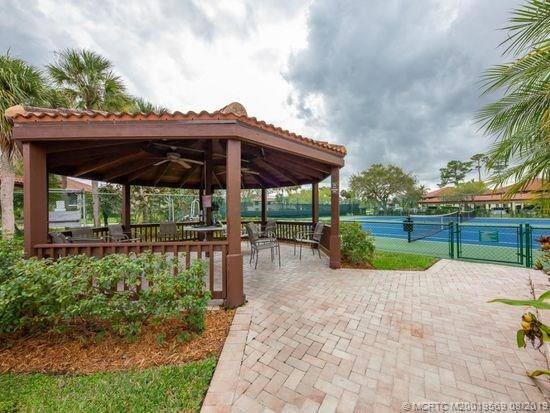 Gazebo and Tennis Courts