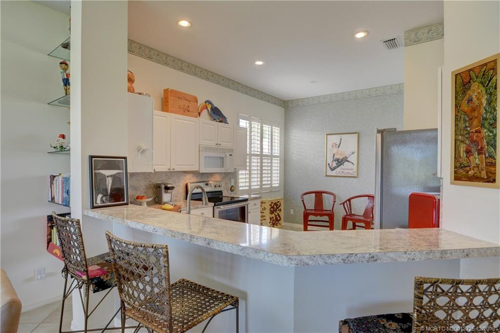 Open Concept Kitchen with Large Breakfast Bar