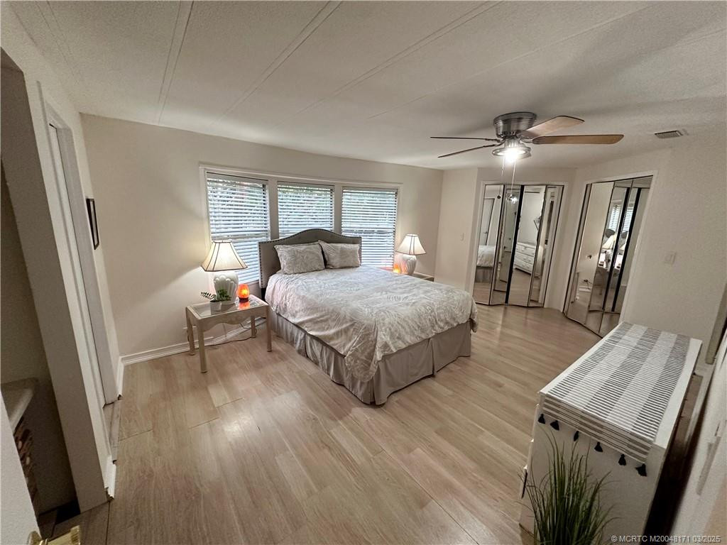 12' x 15' Main BedroomDouble Walk-in Closets