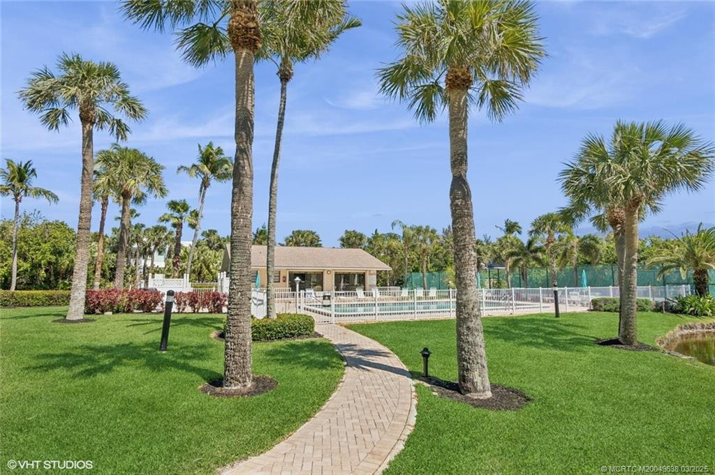 walkway to river side clubhouse