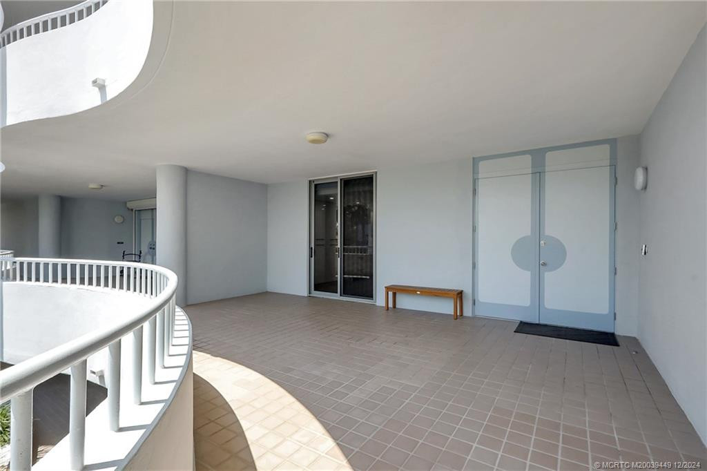 Double door entry to the condo