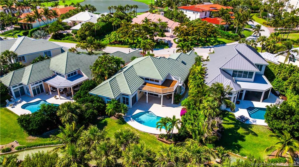 Aerial from the rear of the property