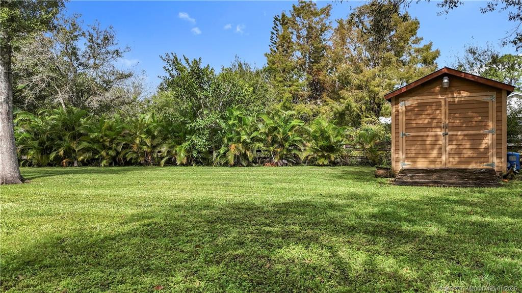 This is a shed for extra storage.