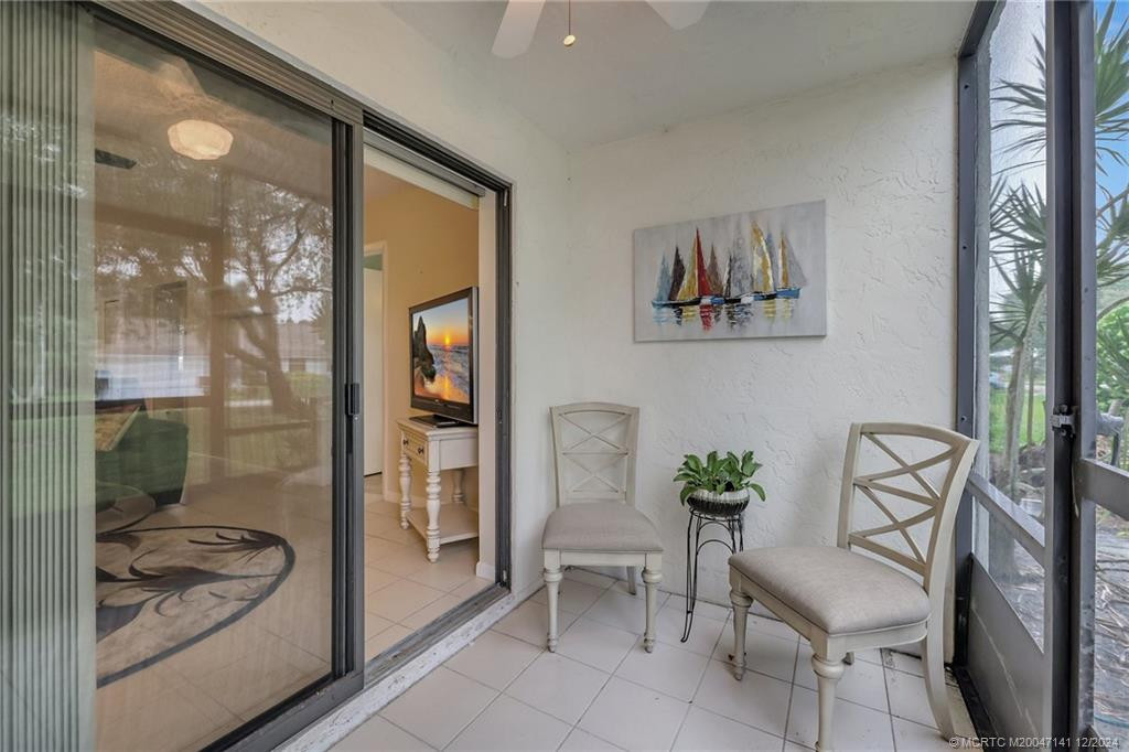 Enjoy nature from this tranquil screened patio.