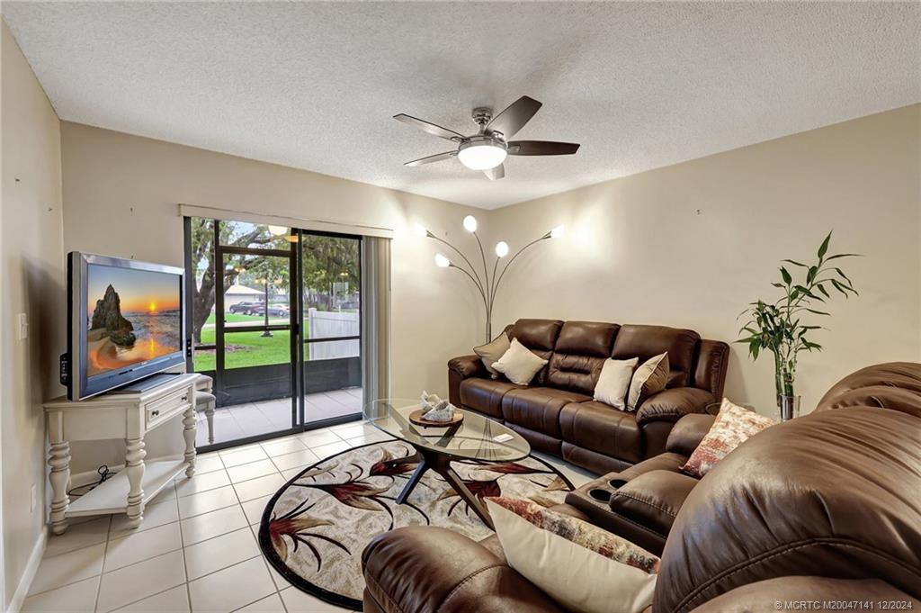 Living area opens to the patio.