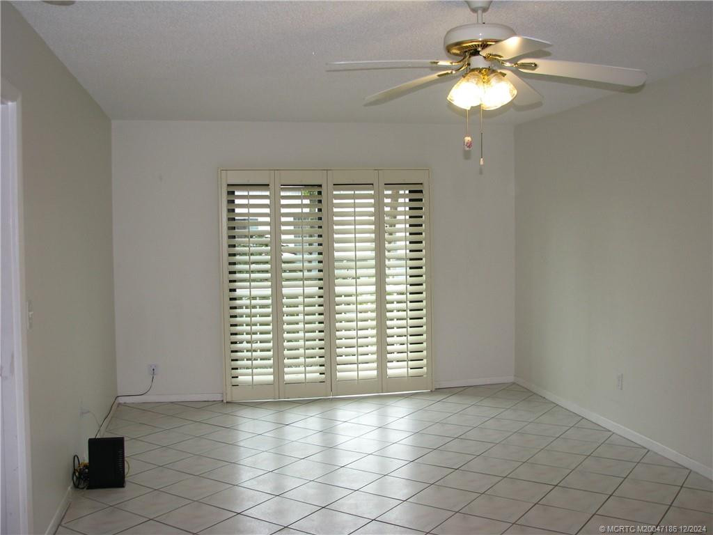 Living Room with Plantation Shutters
