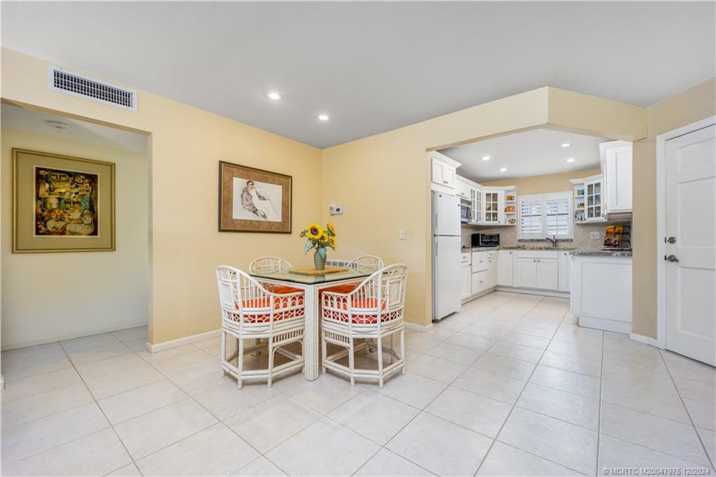 Dining area with room to entertain guests.