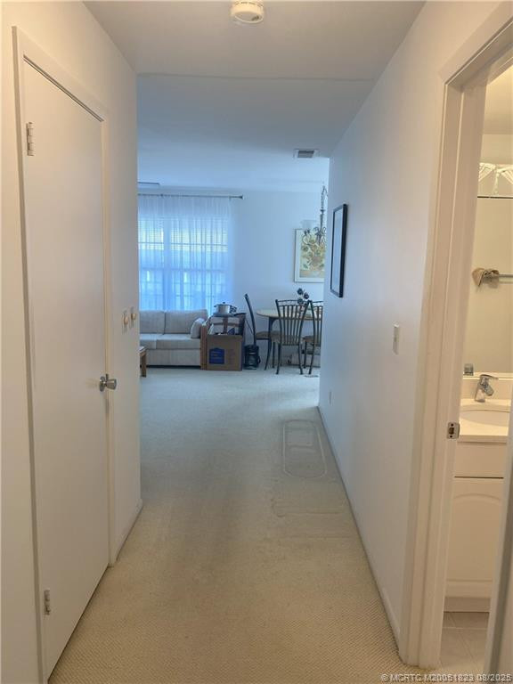Hallway from Bedrooms towards Living Room