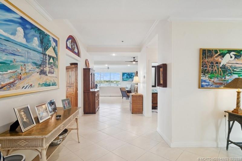 Hallway to Great Room, Powder Room & Laundry