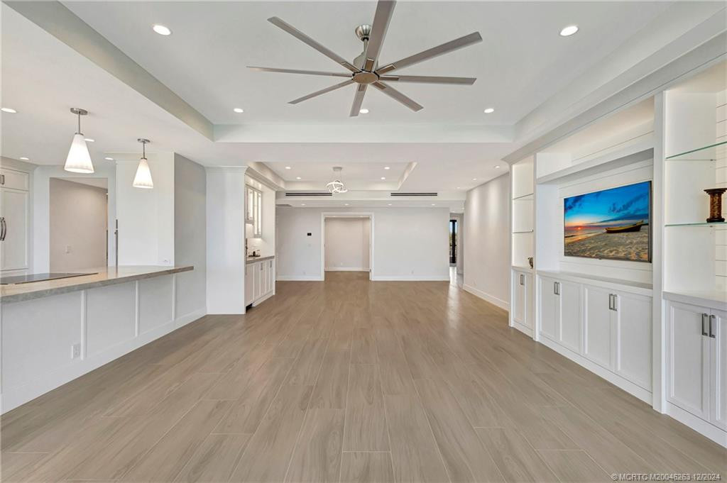 Porcelain tile throughout