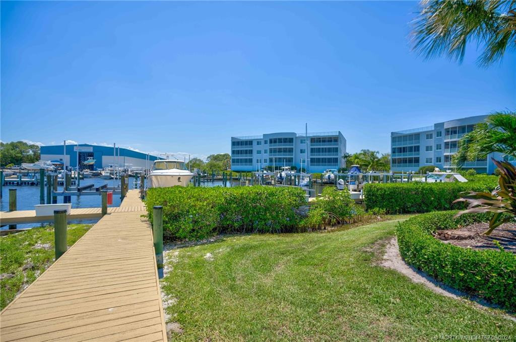 Dock Walkway to our Private Marina...