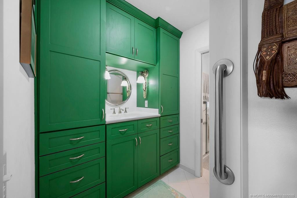 Tons of storage/built-ins in main bathroom