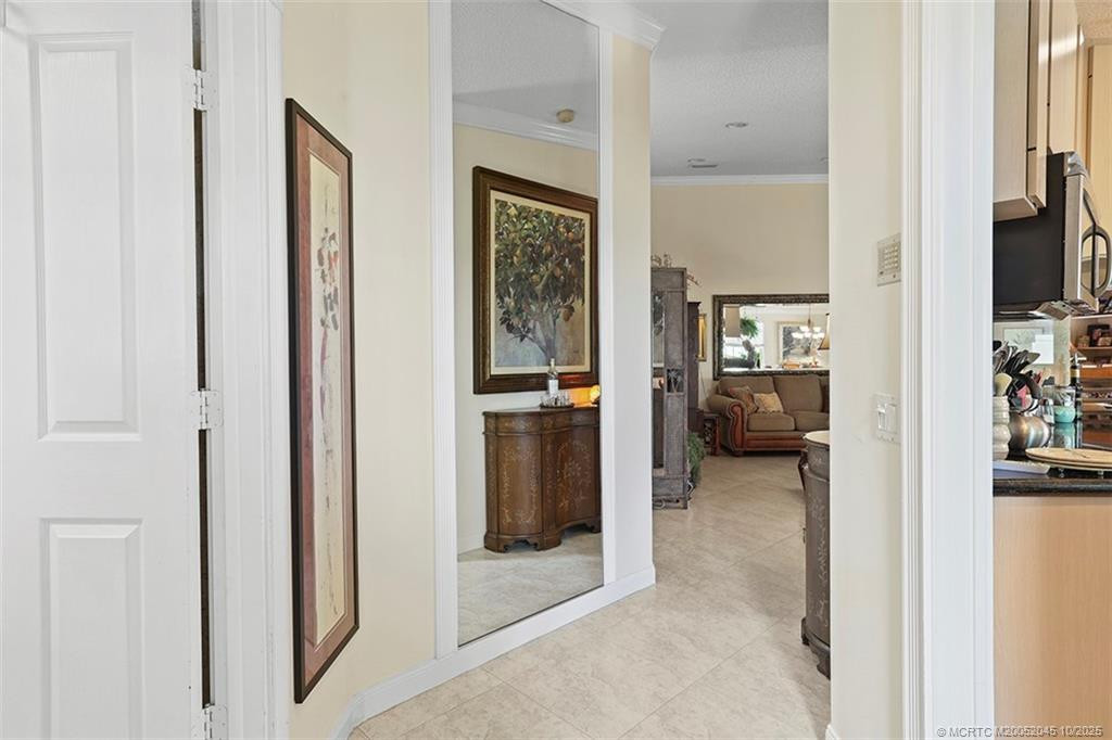 Enter the wide foyer
