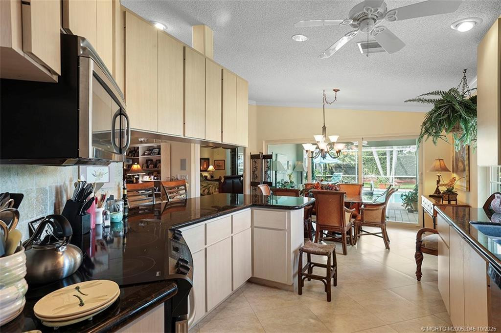 and adjacent to the screened lanai