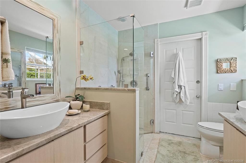 with imported basin sinks and hardware